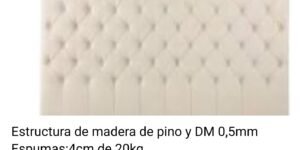 cabecero capitone cosido