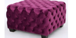 puff cuadrado capitone artesano