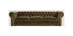 sofa chesterfield chaiselongue mustang con vivo